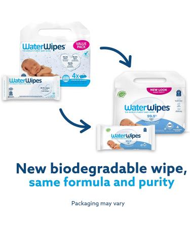 WaterWipes Baby Wipes - 240 Count | Pure & Gentle for Delicate Skin - Buy Online on GoSupps.com
