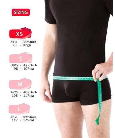 TOROS-GROUP Hernia Belt Support for Inguinal Hernias - X-Small Black Truss | Comfortable & Effective Relief International Shipping Available - Buy Online on GoSupps.com