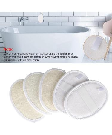 Exfoliating Loofah Sponge Pads - 8 Pack Gourd Scrub Gloves for Men & Women | Ideal for Bathing & Spa | Beige - Buy Online on GoSupps.com