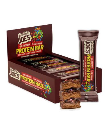 Mountain Joe's Protein Bar (12x55g) Cr me au chocolat et aux bonbons