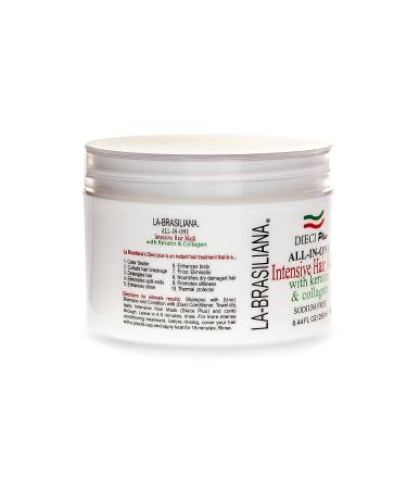 La-Brasiliana Dieci Plus Intensive Hair Mask 8.44 fl.oz. - All-in-One Treatment - Buy Online on GoSupps.com
