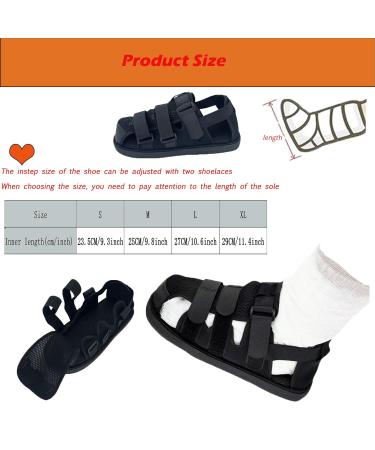 Medical Open Toe Cast Shoes - Adjustable Post-Op Walking Shoes for Sprained Foot & Broken Ankle (XL) - Left & Right Foot Support - Buy Online on GoSupps.com