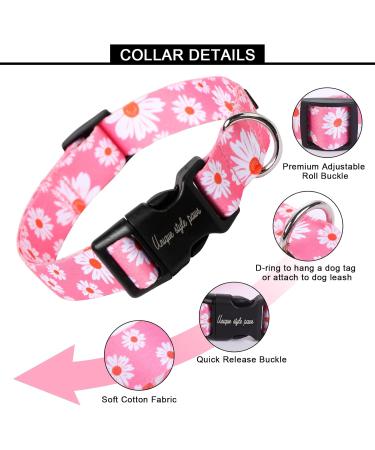 Unique Style Paws Rosa G nsebl mchen Hundehalsband & Leine Schicke robuste Hundeaccessoires f r kleine mittlere & gro e Hunde in Pink mit G nsebl mchen! - Buy Online on GoSupps.com