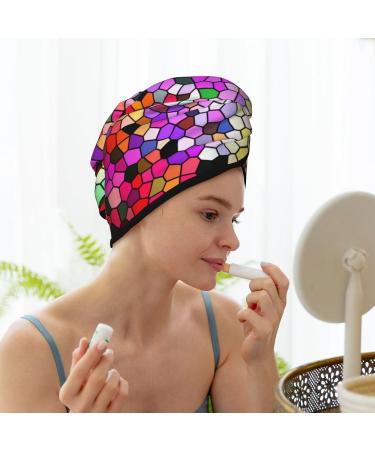 Buy Colorful Tie Dye Microfiber Hair Towel | Super Absorbent Coral Velvet Wrap for Long Curly & Thick Hair - Quick Dry & Soft for Women - Buy Online on GoSupps.com