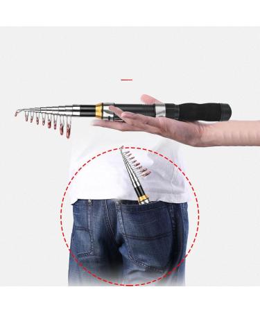 Mini Pocket Fishing Rod 2.1m - Beginner Pen Fishing Rod for Sea & Freshwater - Portable & Compact Fishing Gear - Buy Online on GoSupps.com