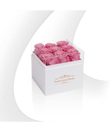 Preserved Pink Roses in Box | Long-Lasting Gift for Her | Anniversary, Mother's Day, Valentine's Day, Christmas - Buy Online on GoSupps.com
