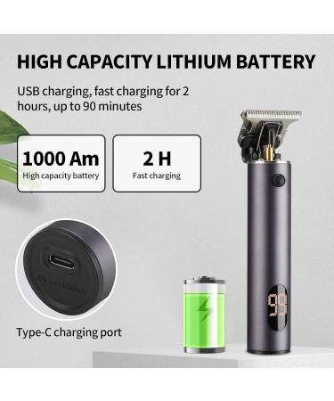 Professional Men's Hair Clippers | Cordless Zero Gapped Trimmer & Grooming Kit | Rechargeable Beard Trimmer with LED Display - Buy Online on GoSupps.com