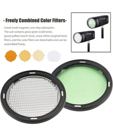 Godox AK-R1 Round Flash Head Accessories Kit for V1 Speedlight - Compatible with AD200 AD200pro Pocket Flash - Buy Online on GoSupps.com