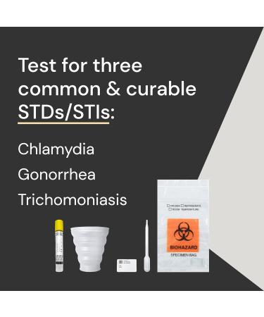 At-Home STD Test Kit for Chlamydia Gonorrhea & Trichomoniasis - Fast Results & Free Follow-Up Care - International Shipping Available - Buy Online on GoSupps.com