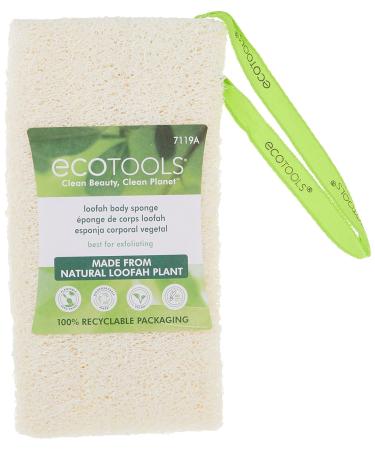 EcoTools Loofah Bath Sponge - Natural Exfoliating Shower Sponge - Buy Online on GoSupps.com