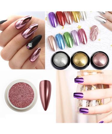 Light Green Chrome Mirror Nail Powder LILAH'S NAILS. Metallic Nail Art Pigment Powder Set Shiny Nail Glitter Powder with Magic Mirror Effect for Nail Art Design Decoration. - Buy Online on GoSupps.com