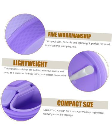 FOMIYES 2 Sets Cream Box Makeup Sample Vial Silicone Cosmetic Container Travel Container for Cream Empty Container Lotion Cream Jar Salve Jar Purple Body Vacation Storage Box Silica Gel - Buy Online on GoSupps.com
