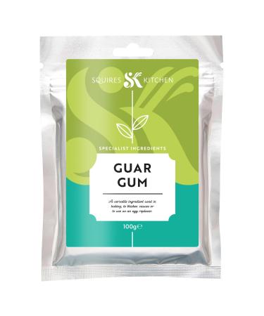 Squires Kitchen Guar Gum 100g- Specialist Ingredients Premium Quality Guar Gum Powder Vegan Non-GMO Gluten Free