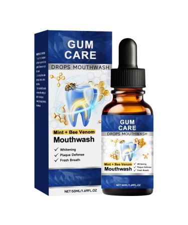Gum Health Mouthwash Non-Burning Whitening Treatment 50ml - For Adults | Fresh Gum Care for Home and Travel Hygiene