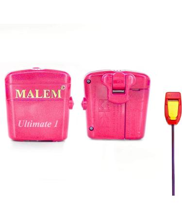 Malem Ultimate PRO Bedwetting Alarm for Girls & Boys - 8 Tones, Loud Sound, Strong Vibration - Magenta - Buy Online on GoSupps.com