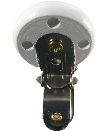 Pollutant-Free Baby Pacifier Clip | 5x White Wood Clips - Safe & Stylish - Buy Online on GoSupps.com