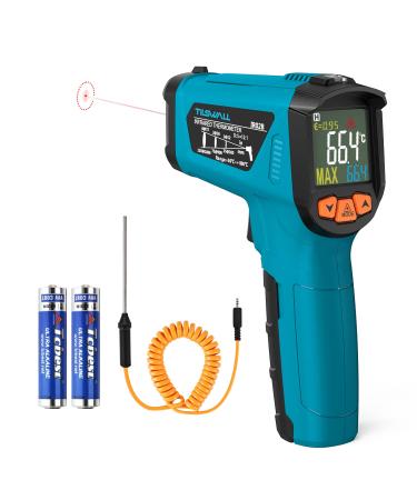 Infrared thermometer (not for humans) -50 C to 800 C Tilswall IR digital laser temperature meter with thermometer cooking LCD display alarm for high/low temperature cook barbecue - Buy Online on GoSupps.com