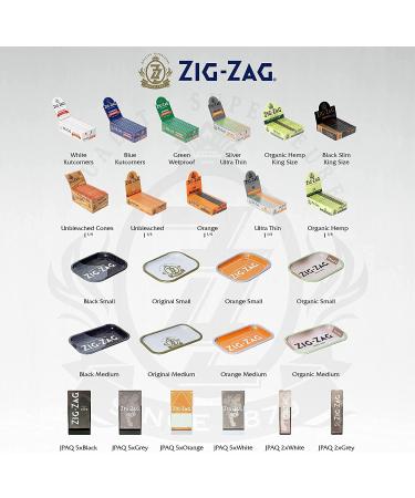 Zig-Zag - JPAQ Pre-Roll Case Water Smell and Child Resistant Storage Container Holds 5 King Size Prerolls Extra Compartment at the Bottom Portable Compact Convenient Smoking Accessories (Black) Black (1879 Black) - Buy Online on GoSupps.com