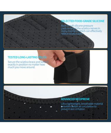 2023 Upgraded Sciatica Pain Relief Brace | Active Plus Black Brace for Sciatic Nerve Pain | As Seen On TV | Unisex - Buy Online on GoSupps.com