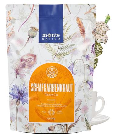 Yarrow tea (300g) Monte Nativo |Herbal tea loose |Cut gently dried |Yarrow herb |Yarrow -100% pure and natural |Refreshing - Achillea Millefolium |SHARBERETE SHARBE 300 g (1 Pack) - Buy Online on GoSupps.com
