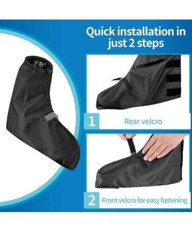 Waterproof Overshoes for Bicycles | Rain Protection Shoes for Cycling & Travel - Black - Buy Online on GoSupps.com