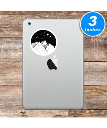 Space Mountains Sticker Love Space Stickers - 3 Pack for Laptop, Phone, Water Bottle - Set of 2.5, 3 and 4 Inch Stickers (3 Pack) - Buy Online on GoSupps.com