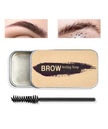 Eyebrow Soap Kit Brows Styling Soap Brow Wax Long Lasting & Waterproof Eyebrow Styling Pomade for Natural Brows Feathery Brows Makeup Balm