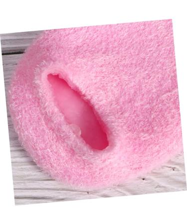 FRCOLOR 2 Pairs Gel Socks Treatment Socks for Foot Care Feet Healing Socks White Cotton Gloves Gel Spa Socks Foot Treatment Socks Ankle Socks Cosmetic Feather Yarn Pink - Buy Online on GoSupps.com