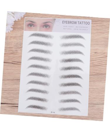 NOLITOY 2pcs 3d Eyebrow Stickers Natural Eyebrow Sticker Imitation Eyebrow Stencils Eyebrow Trimming Tool 6d - Buy Online on GoSupps.com