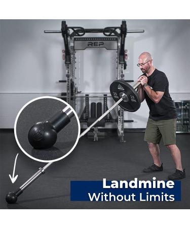 ABMAT Barbell Bomb: Transform Any Surface for Barbell Landmine Workouts - Black Molded Foam for Presses, Rows, Rotations, and More - Buy Online on GoSupps.com