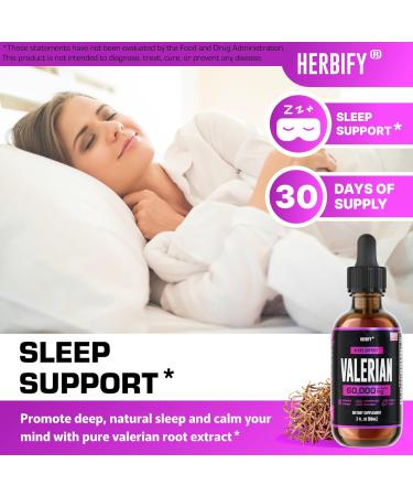 HERBIFY Bundle - K2 and D3 Drops & Valerian Root Tincture - Bone Strength & Nervous System Support - Buy Online on GoSupps.com