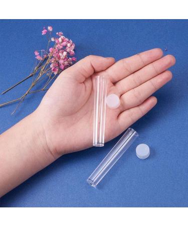 PandaHall 100pcs Clear Plastic Tube Bead Containers - Small Empty Storage Tubes Set for Beads with Lid - 15ml Transparent Organizers Boxes (75x13mm) - Pack of 100 - Buy Online on GoSupps.com