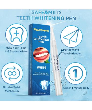 Teeth Whitening Pen 2 Pcs - Stain Remover for Whiter Teeth | Whitening Gel Pen for Home & Travel | 20+ Uses | Easy, Painless & Sensitivity-Free | Mint Flavor | 2 Count - Buy Online on GoSupps.com