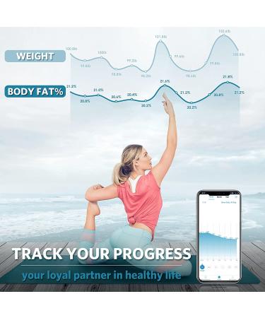 Arboleaf Smart Scale for Body Weight with Wi-Fi and Bluetooth + Smartphone App - 14 Body Metrics, Wireless Cloud Storage - BMI, BMR - 1 Count - Buy Online on GoSupps.com