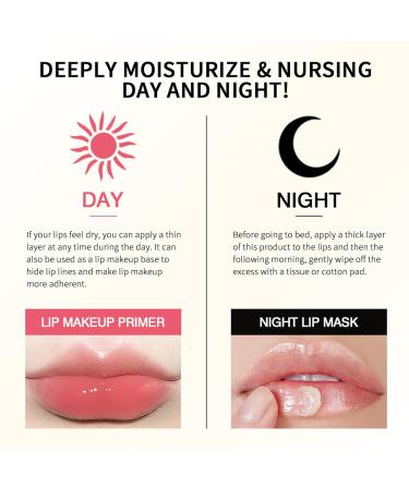 Collagen Lip Sleep Mask-Overnight Lip Repair Balm For ?Dry Chapped Lips Lip Wrinkles Plumping Smoothing Hydrating Moisturizes Lip Butter - Buy Online on GoSupps.com