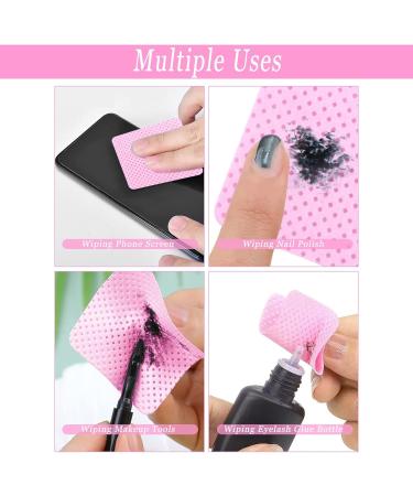 200 Lint-Free Cotton Pads for Nail Art - Premium Nail Cleaning Towels & Gel Polish Remover - Buy Online on GoSupps.com
