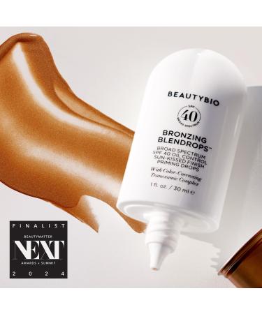 BeautyBio Bronzing BLENDROPS - SPF 40 Oil-Control Priming Drops for Sun-Kissed Finish & Color-Correction - Buy Online on GoSupps.com
