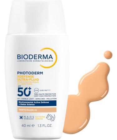 Bioderma Photoderm XDefense Ultra Fluid SPF50+ 40ml Shade02Light - Buy Online on GoSupps.com