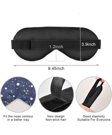 ElliTarr Galaxy Navy Sleep Mask - Light Blocking Eye Cover for Men and Women - Buy Online on GoSupps.com