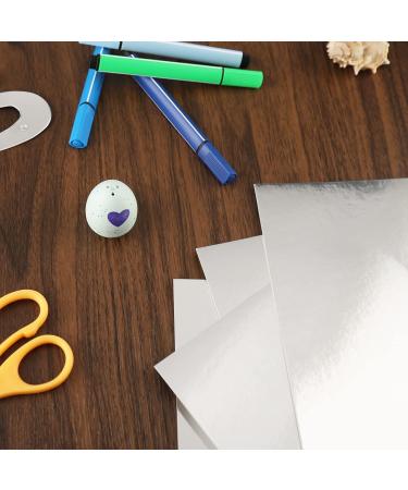 Silver Metallic Paper Sheets - 60 Pack Silver Foil Mirror Cardstock - 8.5 x 11 Size - Ideal for Weddings, Birthdays, Cardmaking & Crafts - Buy Online on GoSupps.com