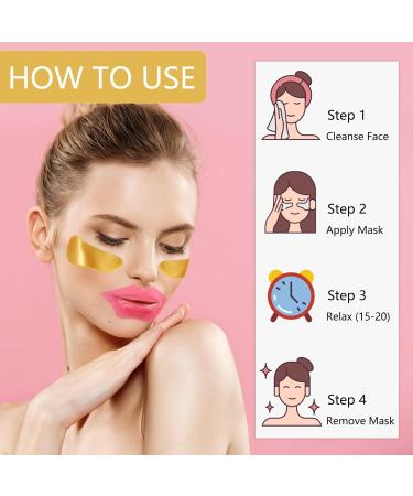 24 PCS Hydrating Lip & Eye Masks - Anti-Aging Eye Patches Collagen Gel Pads for Puffy Eyes & Dark Circles Nourishing Lip Mask for Moisture & Repair - Buy Online on GoSupps.com