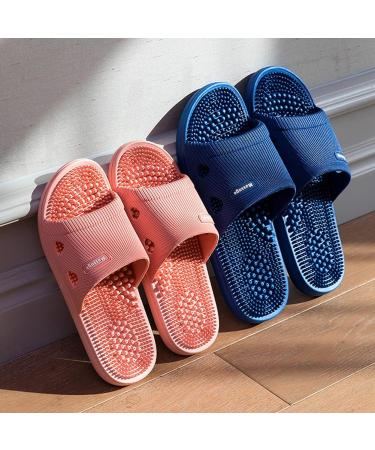 Acupressure Massage Slippers for Plantar Fasciitis - Women's Pain Relief Sandals (US 7.5-8, Pink) - Buy Online on GoSupps.com