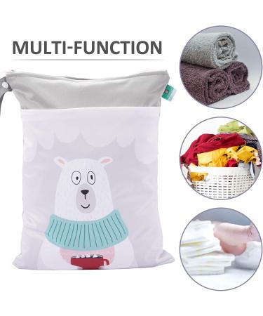 SEAUR Dry Wet Bag | Large Baby Diaper Bag for Kindergarten & Travel | Zippered Washable & Reusable | 30x40cm - Perfect for Swimming & Gym - Buy Online on GoSupps.com