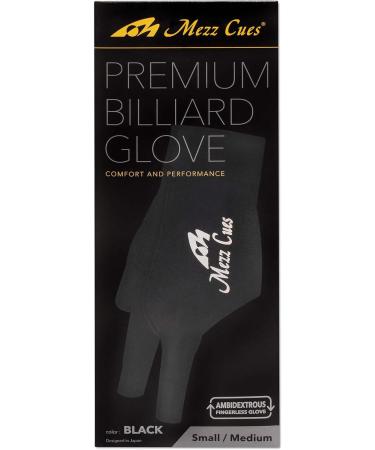 MEZZ Premium Billiard Glove Small/Medium Black for Both Hands | International Shipping Available - Buy Online on GoSupps.com