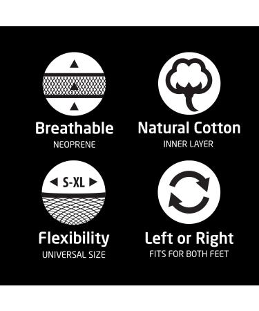 Universal Adjustable Medical/Sports Ankle Support - Black Made in EU | International Shipping Available - Buy Online on GoSupps.com