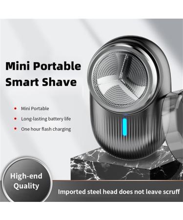 Portable Travel Shaver for Men - Compact Rechargeable Cordless Electric Shaver for Face & Beard - Ergonomic Design for Car & Home Use - Buy Online on GoSupps.com