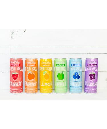GoodDrink Organic Fruit Soda Field Strawberry - 355ml (Pack of 12) - Buy Online on GoSupps.com