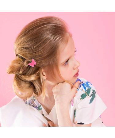 JLTPH Girls 100 Pcs Mini Butterfly Hair Clips Assorted Colors - Cute Bulk Hair Accessories for Women - Buy Online on GoSupps.com