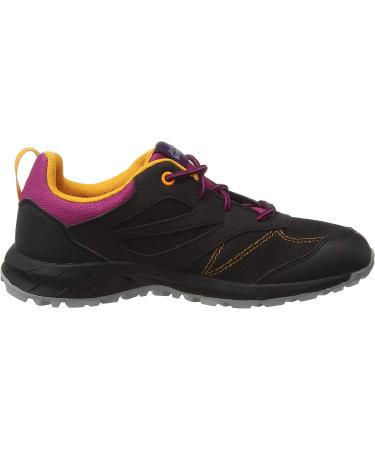 Jack Wolfskin Woodland Texapore Low K Hiking Boot Big Kid 8-12 Years - Black/Purple - Buy Online on GoSupps.com
