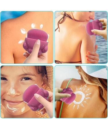 Kids Sunscreen Applicator Suntan Lotion Applicator Sun Cream Brush With Soft Bristles Sun Cream Brush For Kids Boys Girls Adults Families Travel Pink - Buy Online on GoSupps.com